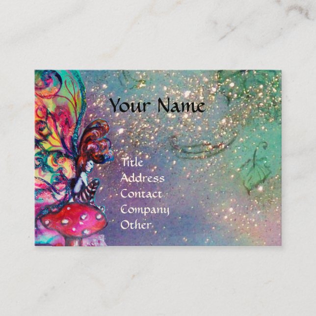 Små svampar visitkort (Framsida)