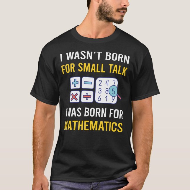 Små tal matematik Math Math T Shirt (Framsida)