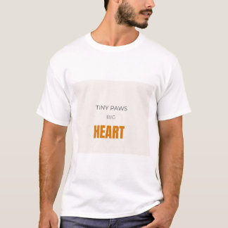 Små tassar stort hjärta söt kattälskare t shirt