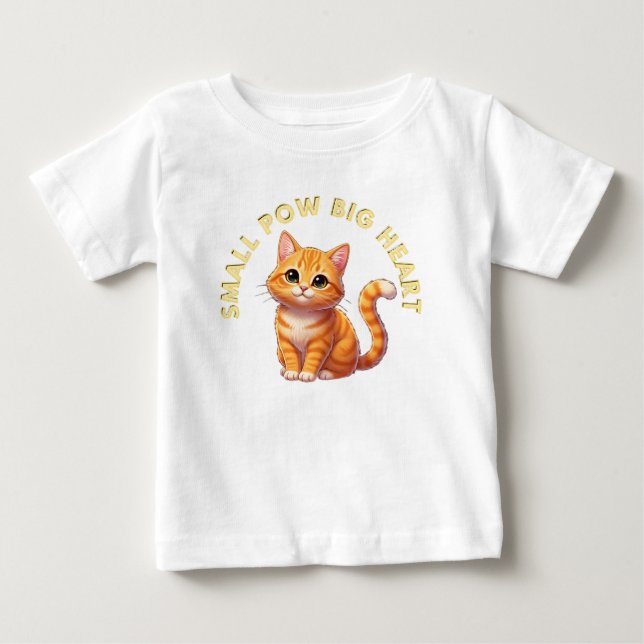 Små tassarna, stort hjärta t shirt (Framsida)