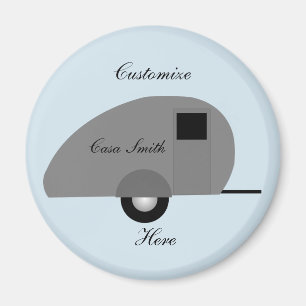 Små Teardrop Trailer Thunder_Cove Magnet