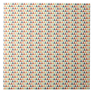Små trianglar, flerfärgat fall Geometric Mönster Kakelplatta
