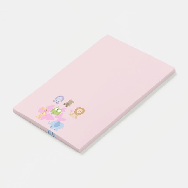 Små underverk Rosa bottencharm Post-it Block (Vinklad)