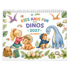 Små upptäckare & söta dinosaurier – Barn 2027 Kalender