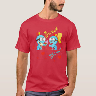 små vänner roliga t shirt
