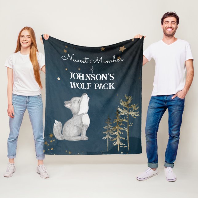 Små varger, temat baby fleecefilt (På plats)