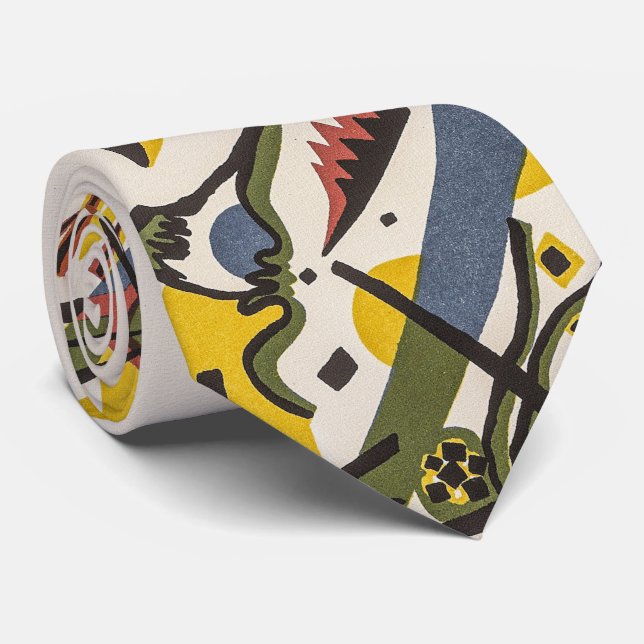 Små världar I - Wassily Kandinsky Neck Tie Slips (Rullad)