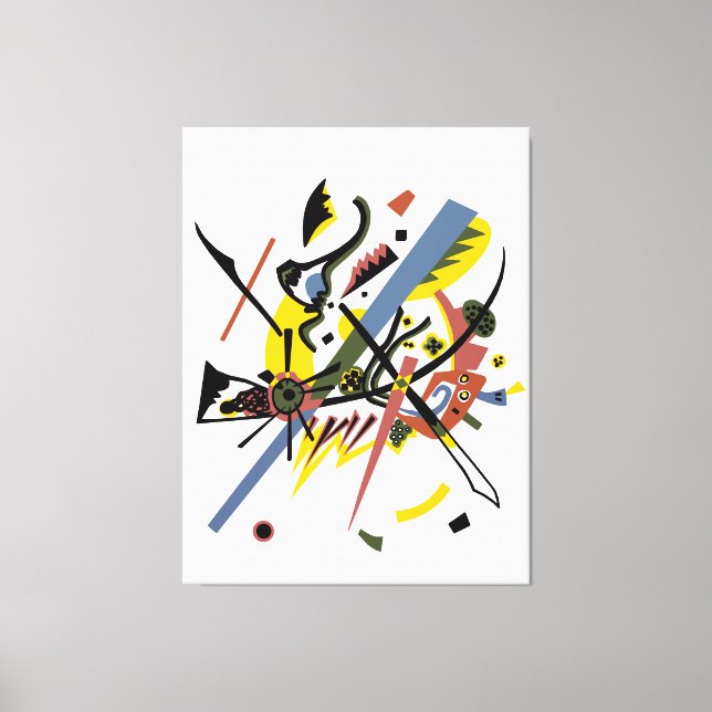 Små världar, Vassily Kandinsky i digitala färger Canvastryck (Framsida)