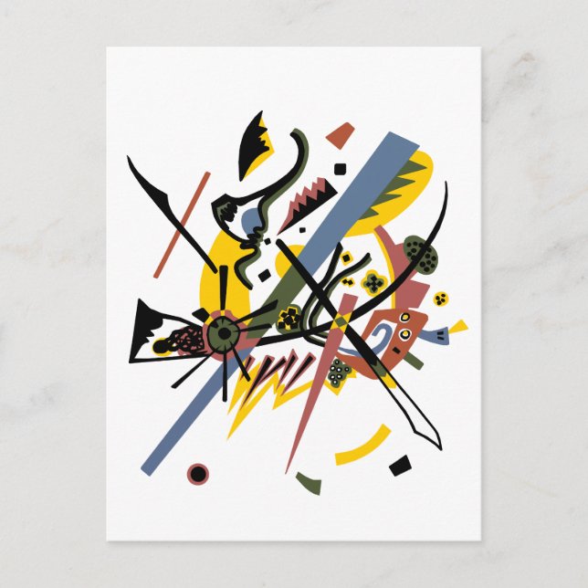 Små världar, Vassily Kandinsky i digitala färger Vykort (Framsida)