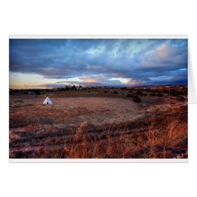 Små världsdelar hälsningskort (Framsidan Horizontal)