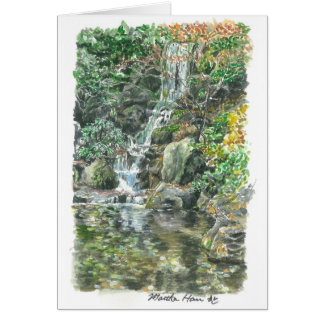 Små vattendrag hälsningskort
