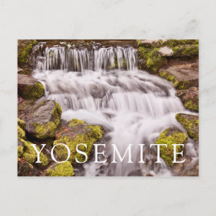 Små vattenfall i Yosemite Vykort