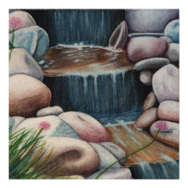 Små vattenfall poster perfect poster