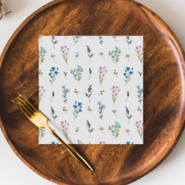 Små Vilda Blomma Bröllops Baby Shower Pappersserve Pappersservett