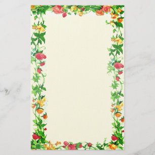 Små vilda rosor Vintage stil Brevpapper