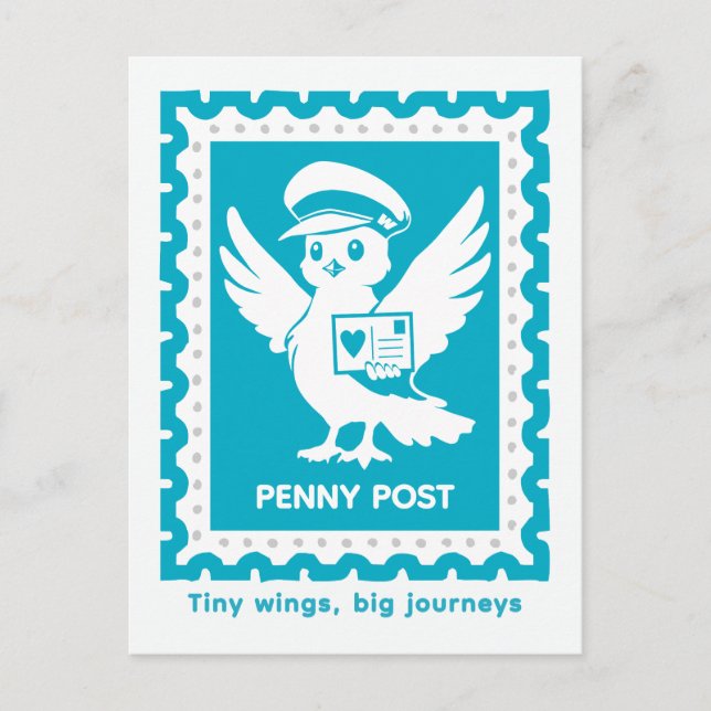Små Vingar Stora Resor Penny Post Vykort (Framsida)