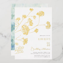 Små vita blommor födelsedag oavsett ålder