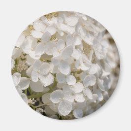 Små vita blommor magnet