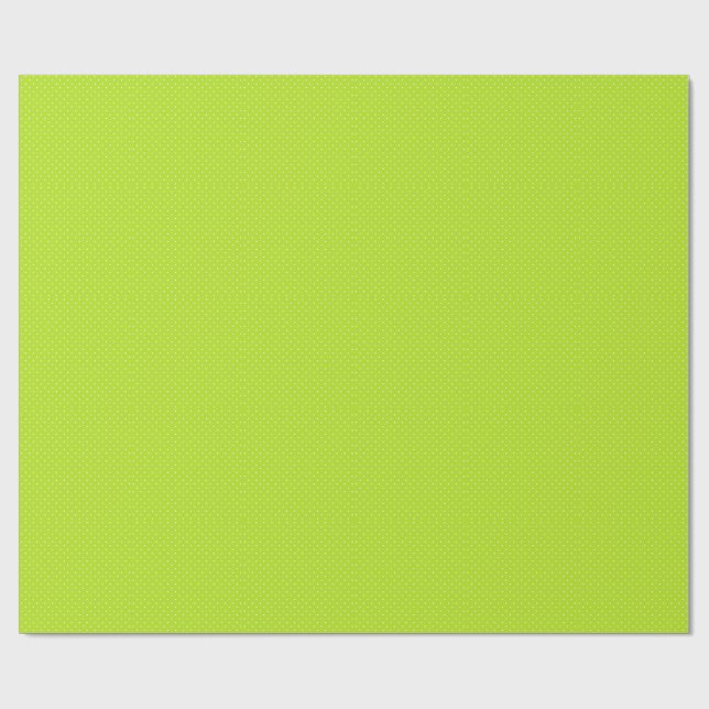Små vita prickar på limegrön inslagspapper presentpapper (Platt)