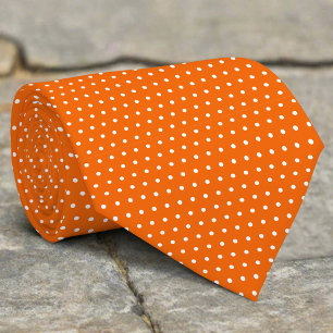 Små vita punkter på Orangens bakgrund Modern Stil Slips