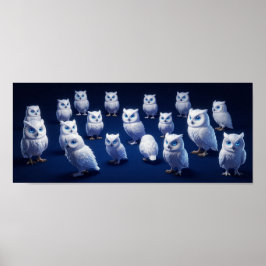Små vita ugglor poster