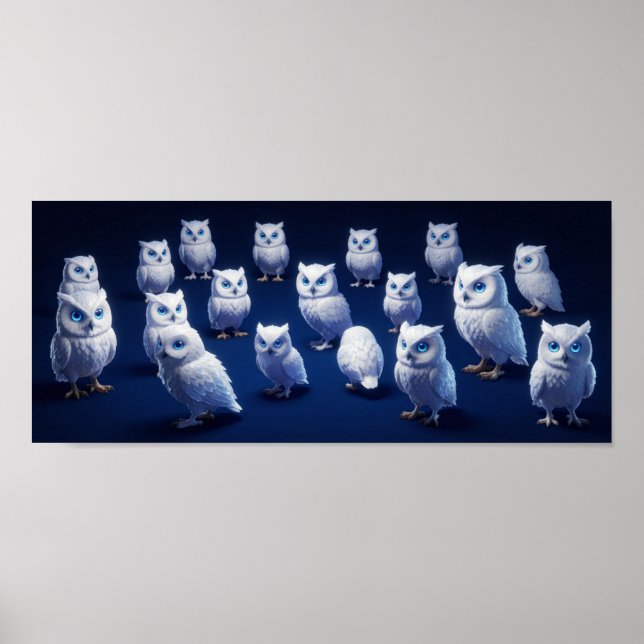 Små vita ugglor poster (Framsidan)