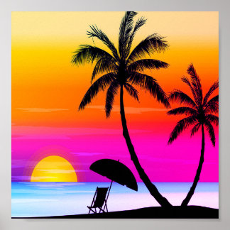 Småbanden på Sunset Beach Poster