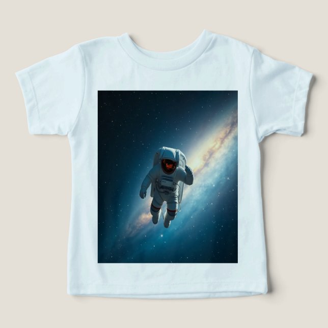 Småbarn & Baby Astronaut Rymd Galaxy T-Shirt (Design Framsida)