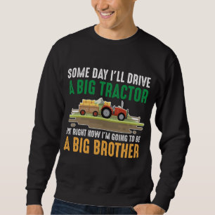 Småbarn Big Brother Graphic Tractor Syskon Son Lång Ärmad Tröja