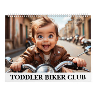 Småbarn Biker Klubb Motorcykel Äventyr 2026 Kalender