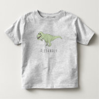 Småbarn Boy Doodle T-Rex Dinosaur med Namn
