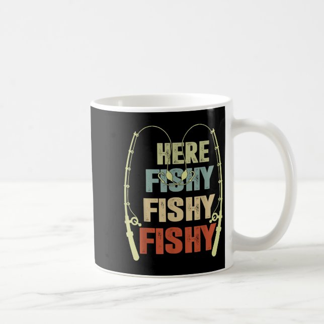 Småbarn Boy hit-fisy Funny Fishing Buddy B Fishe Kaffemugg (Höger)