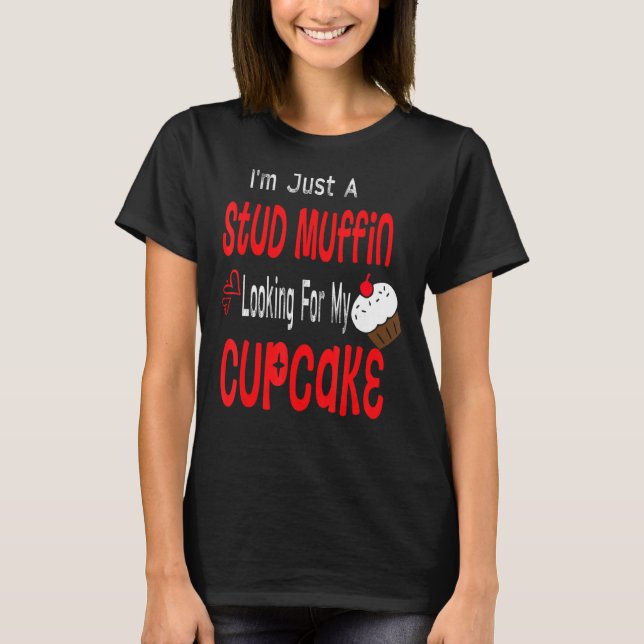 Småbarn Boy Valentines day Bara en stud Muffin Kop T Shirt (Framsida)