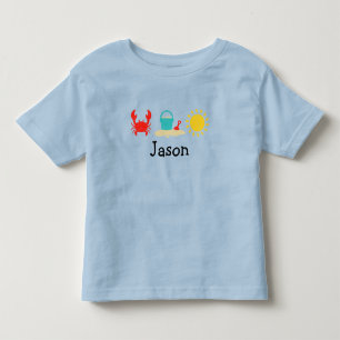 Småbarn Boys Watercolor Beach Trio T-Shirt