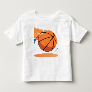 Småbarn Bra Jersey T-Shirt - Big Basketball