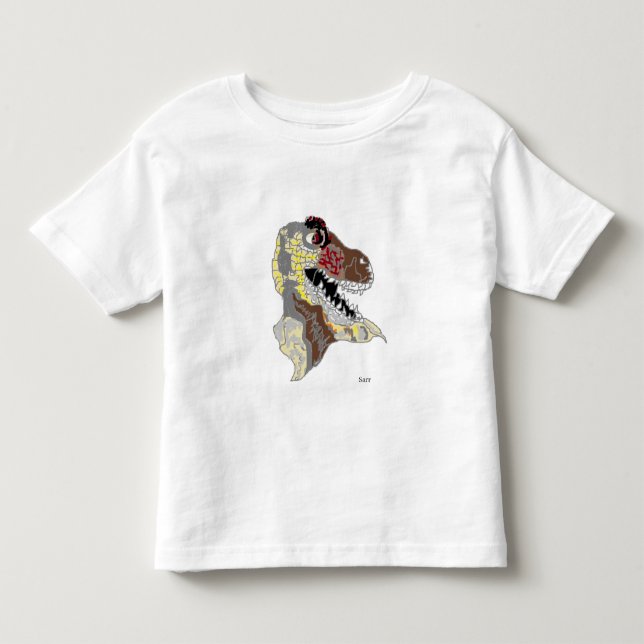 Småbarn : DINOSAURIE T Shirt (Framsida)