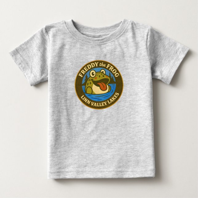Småbarn eller bebis. Linn Valley. Lakes Tee Shirt  (Framsida)