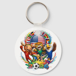 Småbarn fifa 2026 tema t-shirt nyckelring