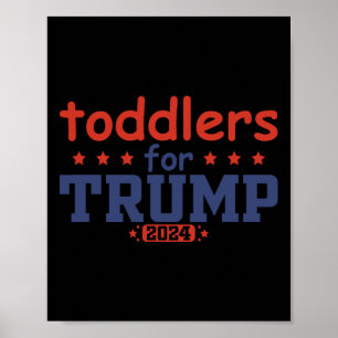 Småbarn för Trump Barn Trump 2025 Roligt Trump Bar Poster