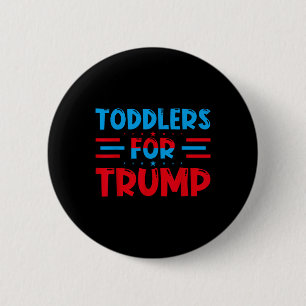 Småbarn för Trump Kids Trump 2024 Knapp