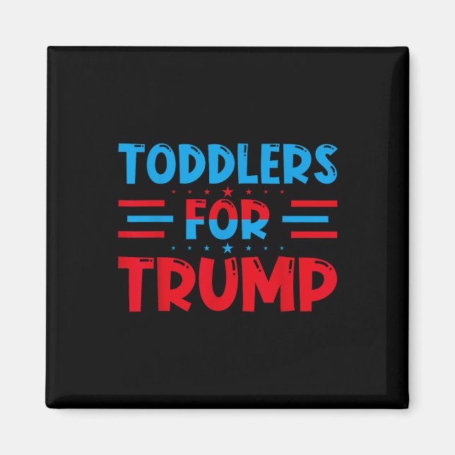 Småbarn för Trump Kids Trump 2024 Magnet (Framsidan)