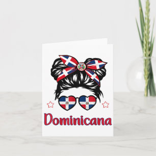 Småbarn Girl Dominican Republic-shirt Flagga Hispa Kort