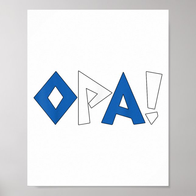 Småbarn grekiska skjortan Grekland Flagga Funny Ba Poster (Framsidan)
