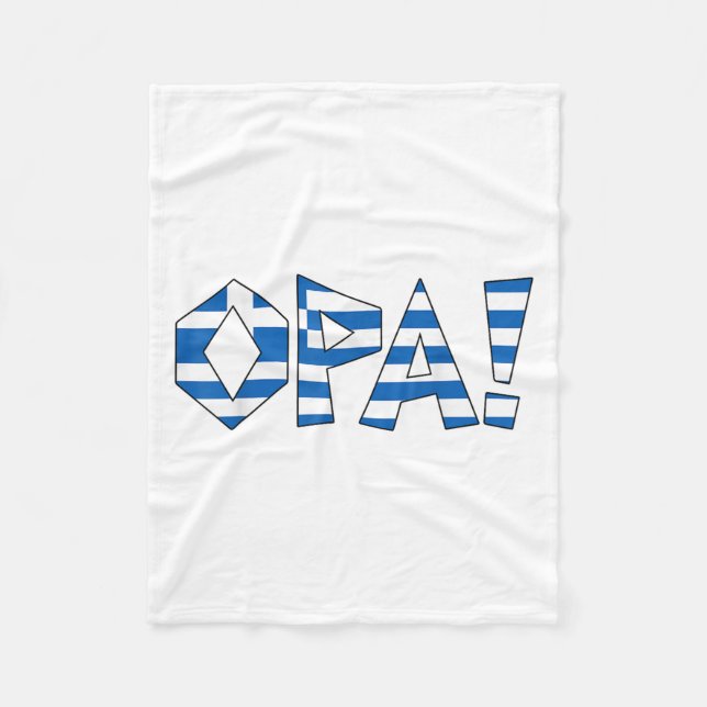 Småbarn Grekland-shirt Grekiska Flagga Funny Baby  Fleecefilt (Framsidan)