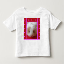 Småbarn Guinea Gris Hearts T Shirt