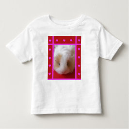 Småbarn Guinea Gris Hearts T Shirt