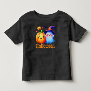 Småbarn Halloween Pumpkin Fladdermus Ghost T Shirt