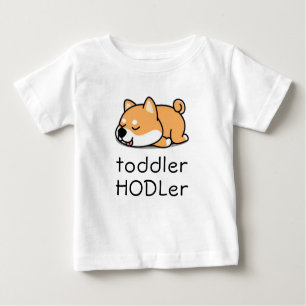 Småbarn HODLer Dogecoin Crypto Cute Baby Shiba Inu T Shirt