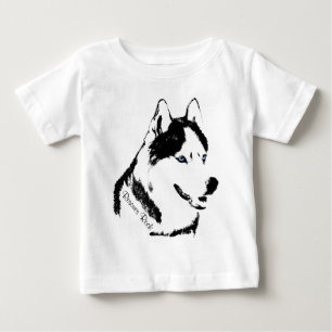 Småbarn Husky Dress Husky Puppy Baby Dresser Tee