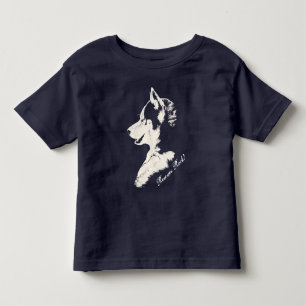 Småbarn Husky Shirt Rädding Hund Husky Baby T-shir T